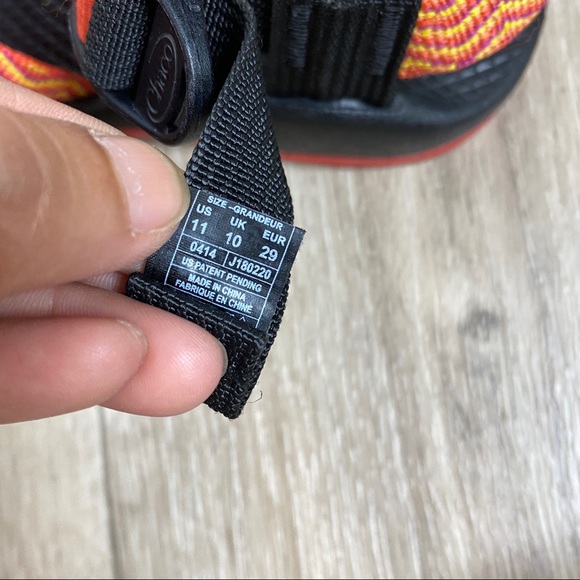 Chaco Zx1 Ecotread Kids Sandal Orange - Picture 9 of 11